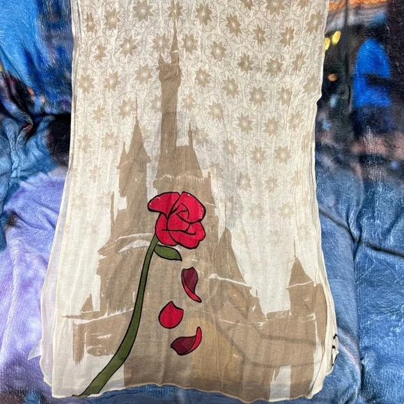 Disney Parks Beauty & the Beast Belle Scarf EUC - Picture 4 of 5